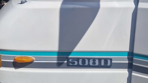 Beautiful vintage Mercedes campervan for hire with Airco