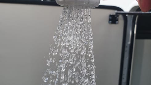 Luxury mobile home with spacious beds and a very large garage