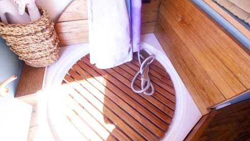 Orla – Off-grid, Heated, 3-Berth Mercedes Camper with Wood Interior & River Table
