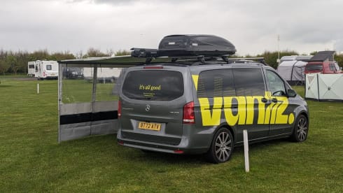 Brand new Mercedes-Benz, modular van sleeps up to 6 with awning
