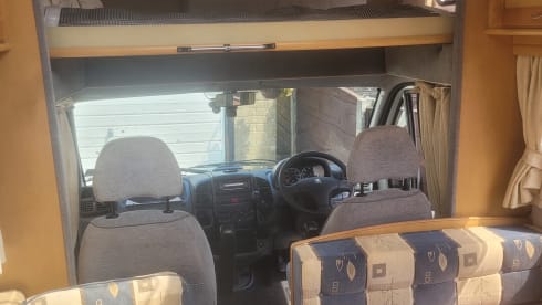 Marty – 4 berth Peugeot Boxer alcove Motorhome from 2005