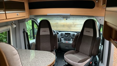 Compact Pössl 2Win factory-built bus camper (dog allowed)