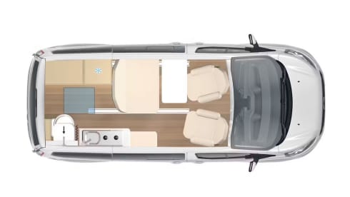 BETSY – Urban Camper Bürstner Copa C530 2025 WC Aufstelldach AHK 4 Personen