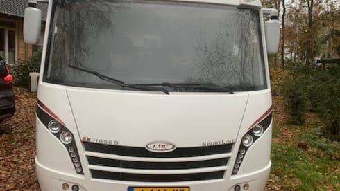 LMC Integral Camper with round seating layout
