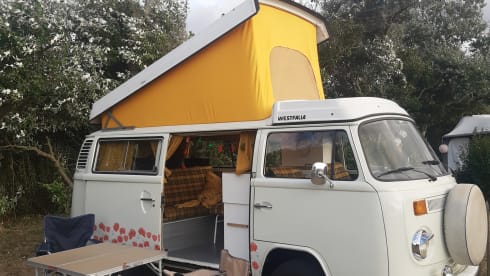 T2B Westy – rent an original hippie bus westfalia camper !!