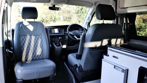 Colin – Our new high spec VW T6 Campervan who's keen to travel with you