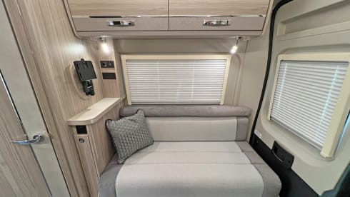 Betty George – Elddis 4 berth Automatic Campervan 2024 With Double Bed Pop Top
