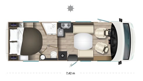 Nuovo di zecca, integrale di lusso a 4 posti dal 2024