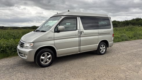 Kitty - because she purrs  – 2 berth Mazda Bongo campervan  2001