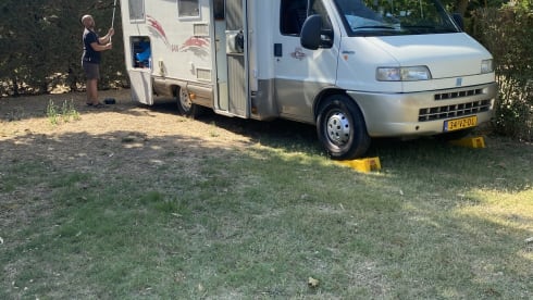Comfortable retro touring camper.