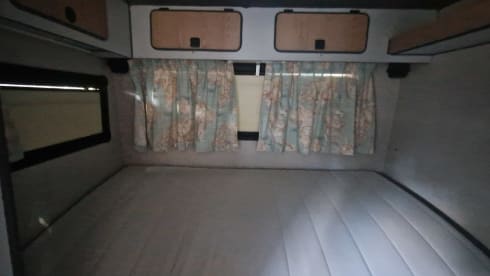 Beautiful vintage Mercedes campervan for hire with Airco