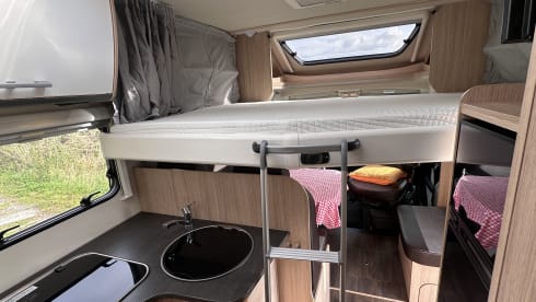Very luxurious and spacious Adria Matrix family camper (max. 5 pers.).