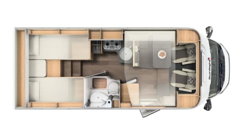 11/20 – 2 berth motorhome with single beds - Automatic