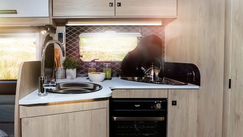 Bruce – Autotrail Tribute F70. 2021 luxury 4 berth motorhome. Known as ''Bruce''.