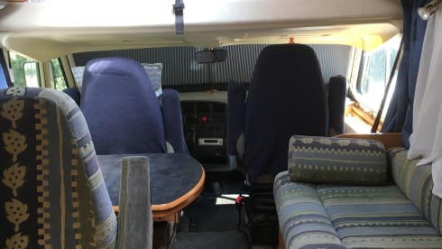 Hymer camper for 2 or 3 people for rent.