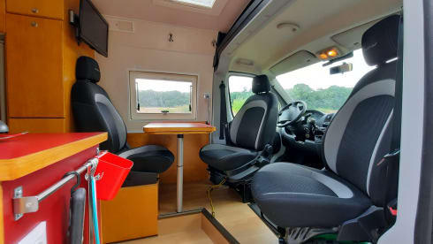 Take Five! – Compact yet spacious practical 2 person Peugeot bus camper