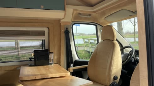 Modern, compact Off Grid Campervan Fiat Ducato (self-built) 