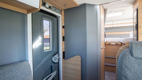 Beautiful Dethleffs semi-integrated camper