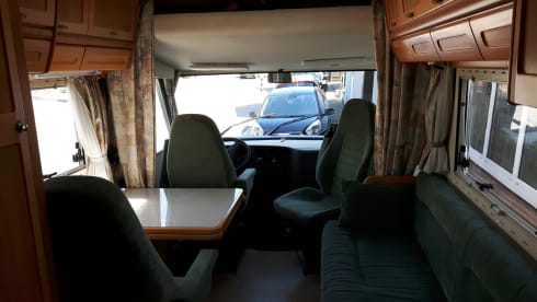 Hymer B584; Freedom, luxury, adventure and dog are allowed !!