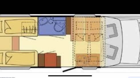 Billy – Hymer Carado with length beds, very suitable for tall people