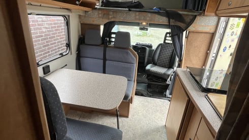 6 persoons gezinscamper – Fiat Alcove a 6 posti del 1998