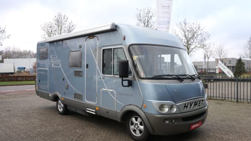spacious 2-person Hymer camper