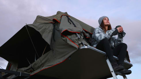 ARMSTRONG – Land Rover Defender 110 with Rooftop Tents & Awning  | Carries 5 & Sleeps 5