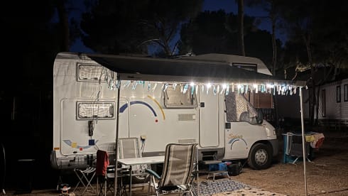 Echte gezinscamper – 6p Hymer alcove from 2000