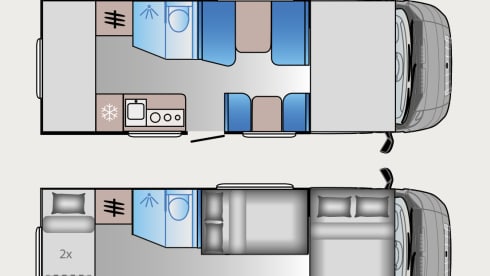 Spacious new family camper
