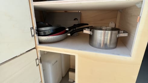 2p Fiat Ducato camper bus from 2016 with air conditioning and e-bike carrier