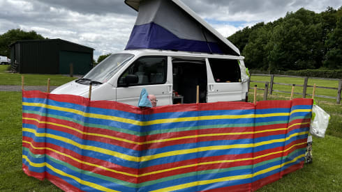 Bertyventurer – 4 berth Mazda bongo to hire with awnings let your adventure begin here