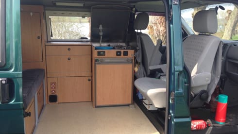 Very handy and cozy camper van for 4 people.