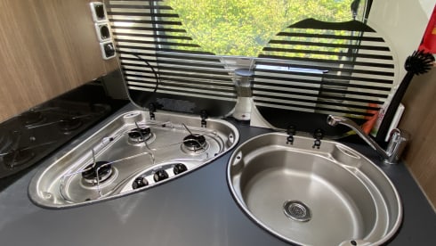 Luxury double queen bed camper Chausson – Fully furnished 