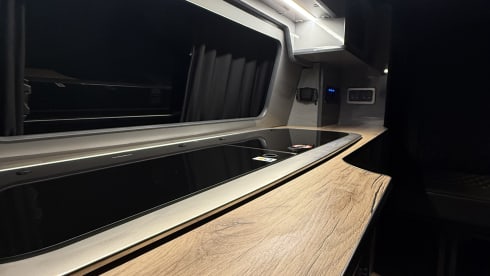 Explore One – ExploreCampers - 4 Berth VW T6 Campervan – Off-Grid Ready with Projector