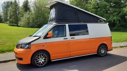 4 berth Volkswagen campervan from 2005