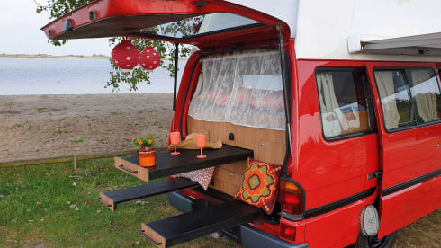Super cool retro bus camper