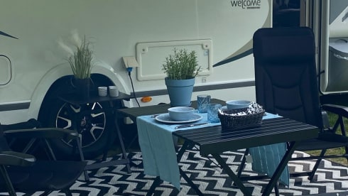 4 person very spacious Chausson camper 2019