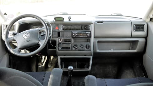 Compact extended Volkswagen with lifting roof