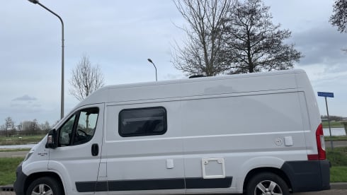 Modern, compact Off Grid Campervan Fiat Ducato (self-built) 