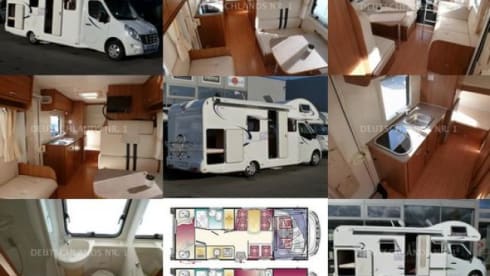 G-type – Modern camper, navi, 2 x air conditioning, TV screen etc.