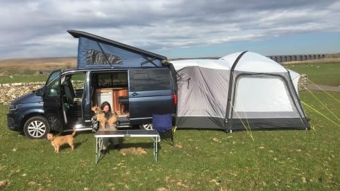 4 berth Volkswagen campervan 2016 6 speed, unique wooden interior