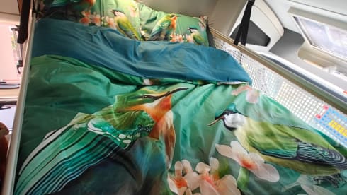 ColumBus – Luxurious Adria Family Camper for 5 people with bicycle rack