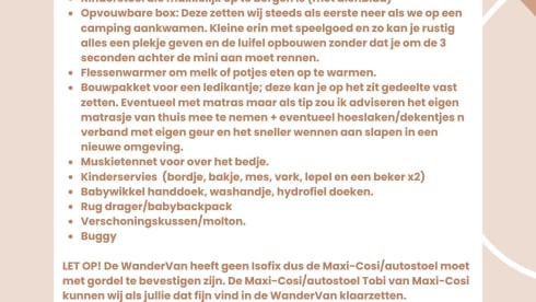 WanderVan Noé – Mooie zelfbouw camper voor 2P+kindje 