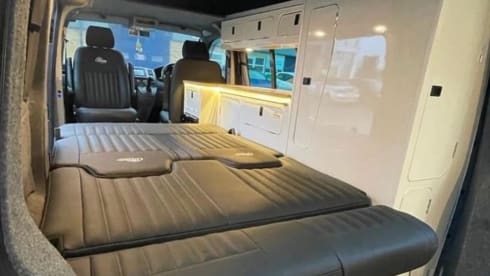 ON BEACH – 4 berth Volkswagen campervan 2015