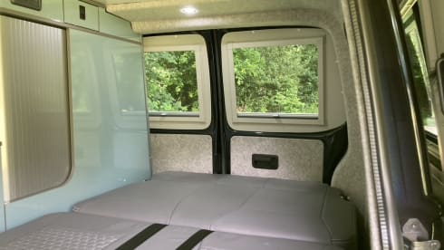 Ruthern –  VW T6  beautifully converted by Ecowagon.  Pitch available