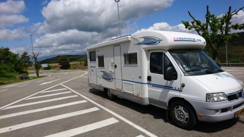 Spacious 4-person Adria Mobil