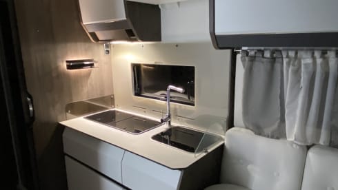 Very modern Benimar Ducato Camper with every luxury.