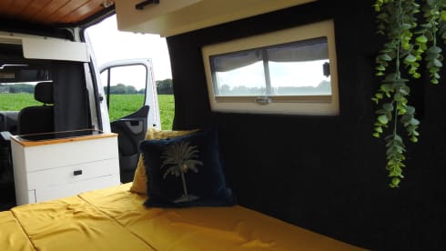 Atmospheric bus camper