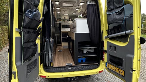 Yellowtrack  – Powerful Mercedes campervan – freedom, comfort and adventure for two!
