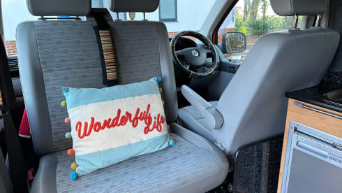 The Duke – Orange Volkswagen T5 2 berth campervan